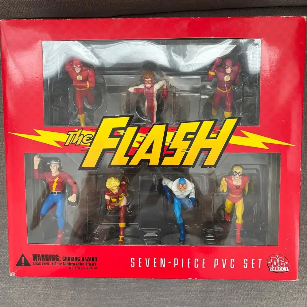 The Flash Seven-Piece PVC Set DC Direct 2000 NEW IN BOX